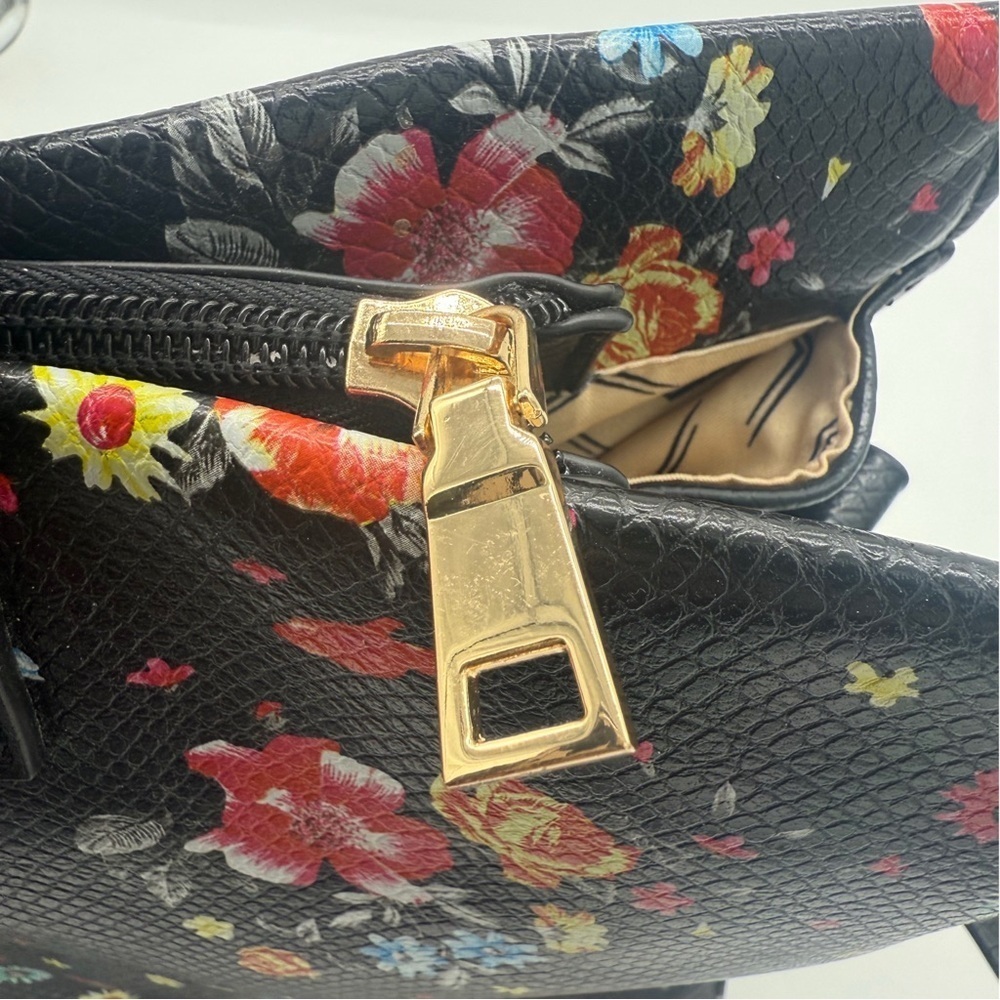 Moda Luxe Colorful Floral Preppy Large Satchel Handbag - Picture 4 of 16